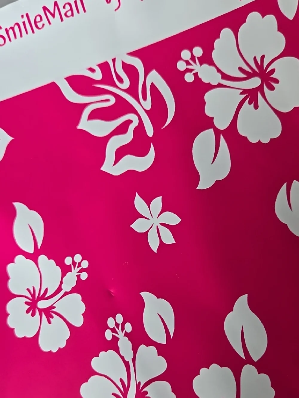 Bright Pink 20 Count Floral Shipping Mailers Tropical Pattern 6 By 9 Inches
